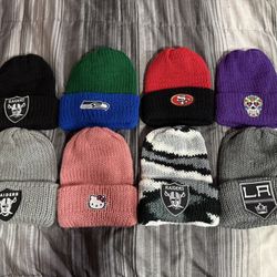 Crochet Beanies With Patches 