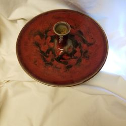 Pottery Candle Dish