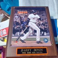 Barry Bonds Plaque 