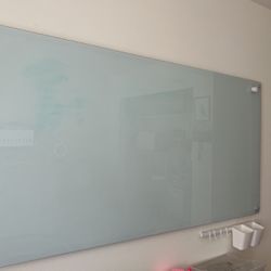 Magnetic White Glass Dry Erase Board
