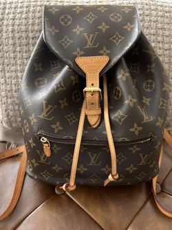 Authentic Louis Vuitton Montsour Monogram Backpack