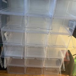 Clear Shoe Storage Containers 