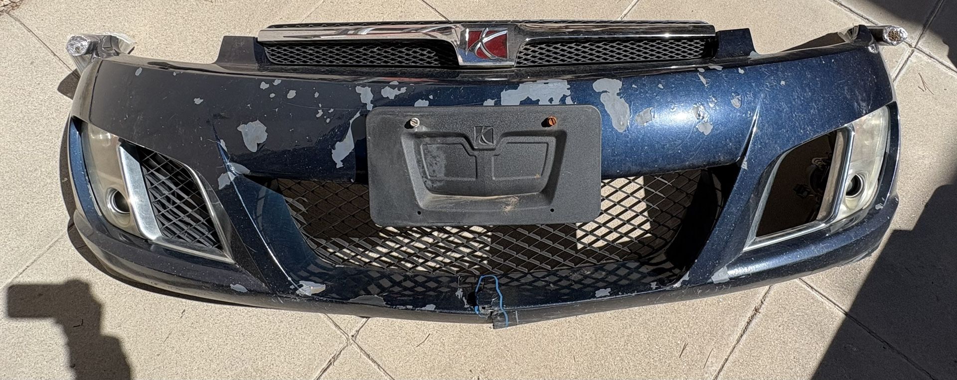 2008 Saturn Sky OEM Front Bumper w/ Lower Grille – Navy Blue/Black (2007–2010)