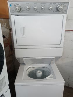 Whirlpool 27" unitized washer and dryer stack - Free delivery