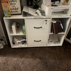 Book Shelf With File Cabinet 