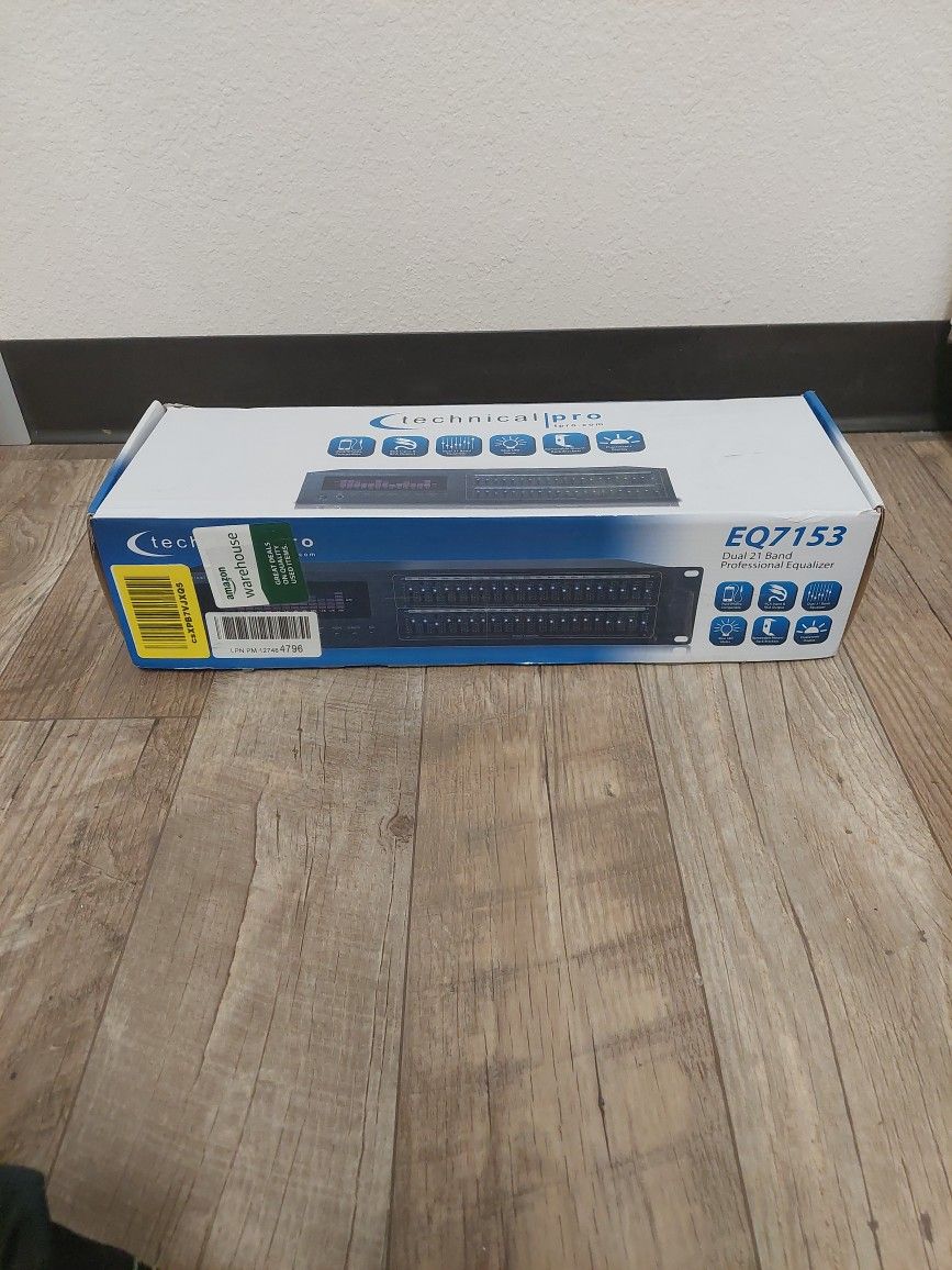 Technical Pro Dual 21 Band Professional Stereo Equalizer with LED indicators