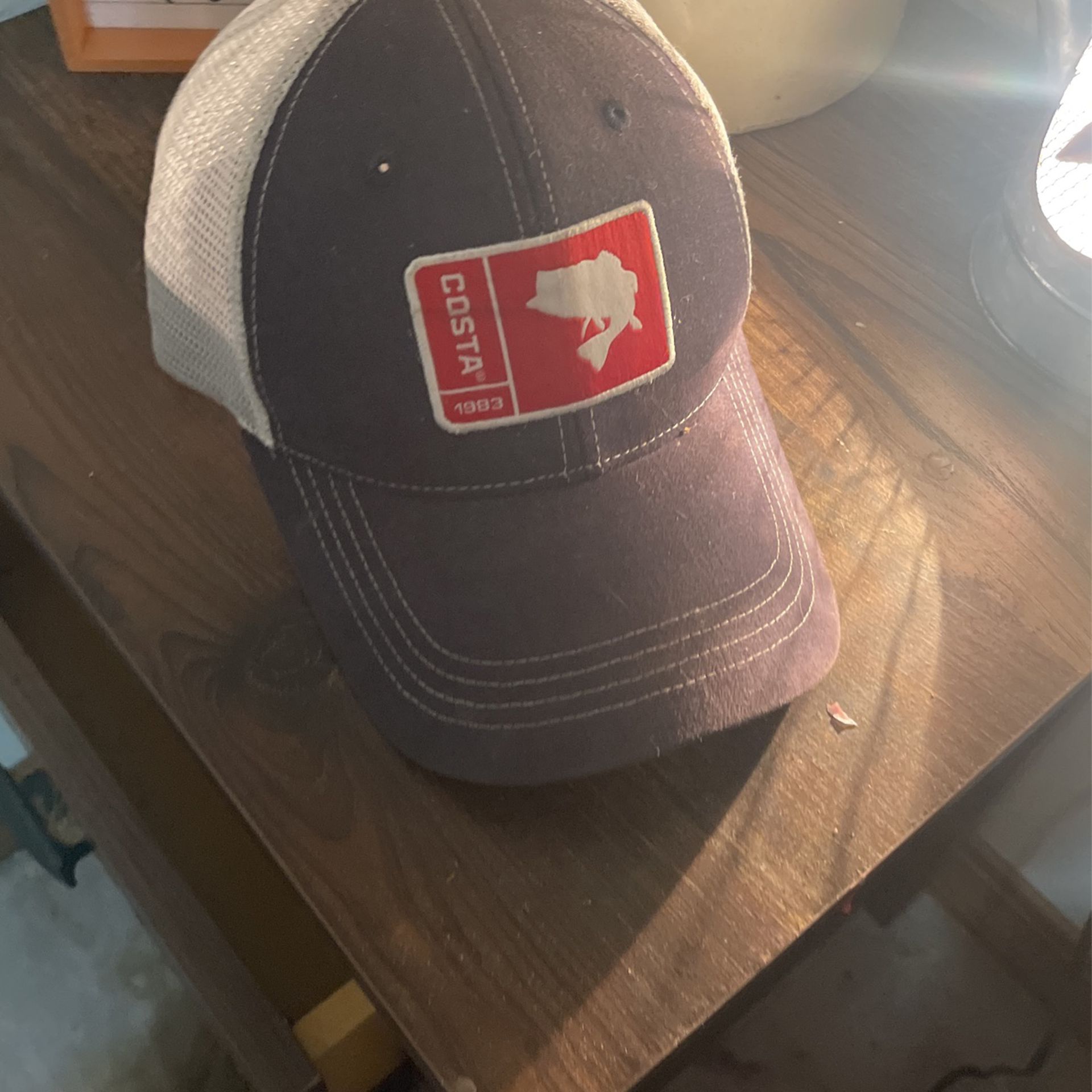 Costa Fishing Hat Red , White, And Blue