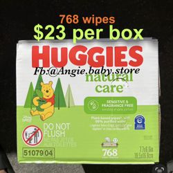 Huggies Natural Care Sensitive Wipes 768