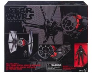 Star Wars HUGE Black Series Deluxe First Order Special Forces Tie Fighter