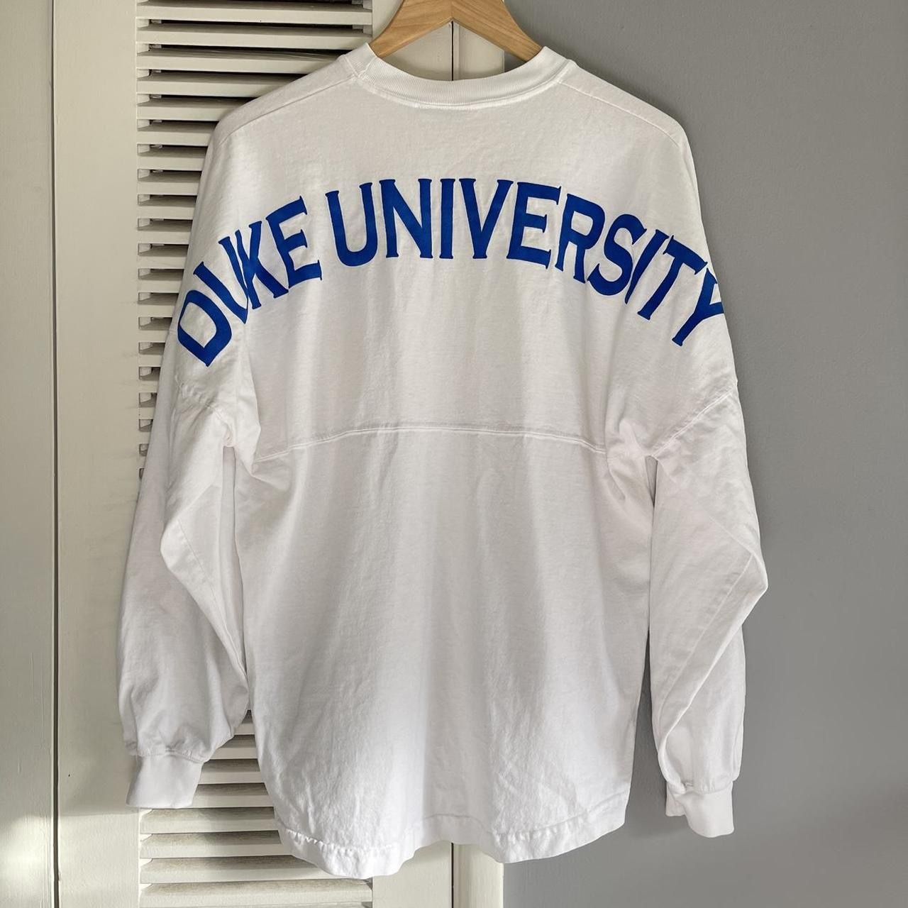 Vintage Duke University Spirit Jersey Crewneck LongSleeve Shirt