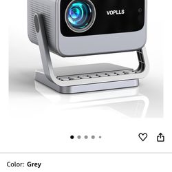 [Netflix Officially & Auto Focus] VOPLLS 4K Projector with WiFi and Bluetooth, 3D Stereo Sound & Auto Keystone Video Projector, Outdoor Movie Projecto