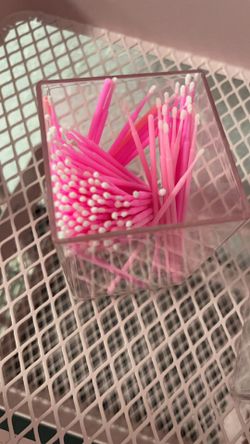 Pink Mini Swabs/applicator (priming lashes)