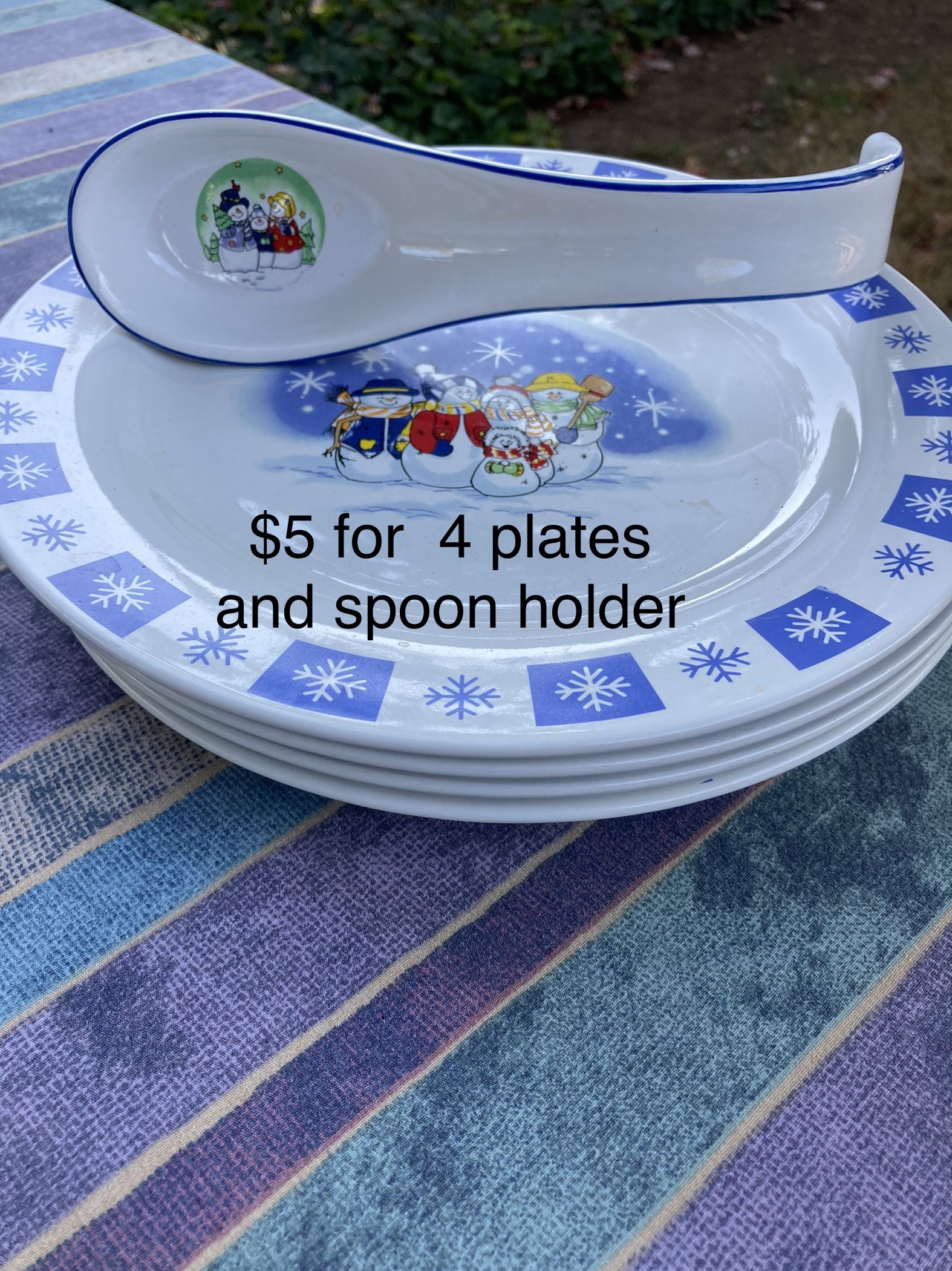 Vintage Christmas Plates