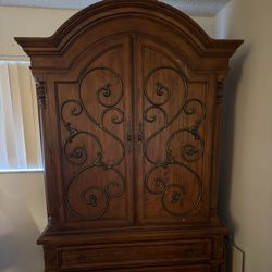 Wood Armoire Wardrobe   