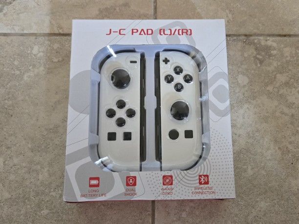 Nintendo Switch Controller [White] - JoyCon Style - OLED - Lite - Mario Kart - Mario Party - Pokemon - Kirby 