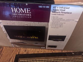 42” Home Decorators Infrared Electric Fireplace – Wall Mount or Tabletop