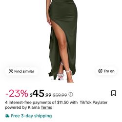 OYS Stretch Satin Dress 