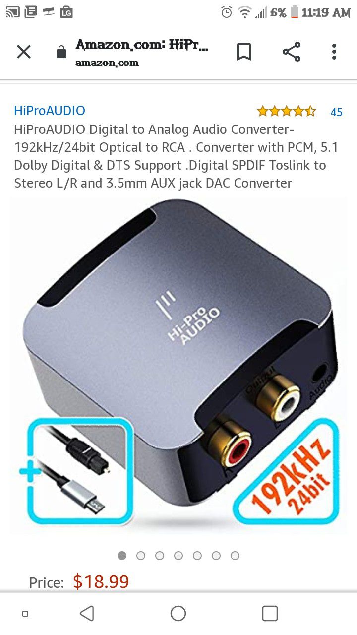 Hi-Pro Audio digital to analog audio converter