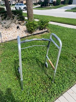 New Folding Walker with Wheels – Never Used