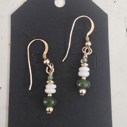 Aretes De Plata Con Baño En 14k Oro