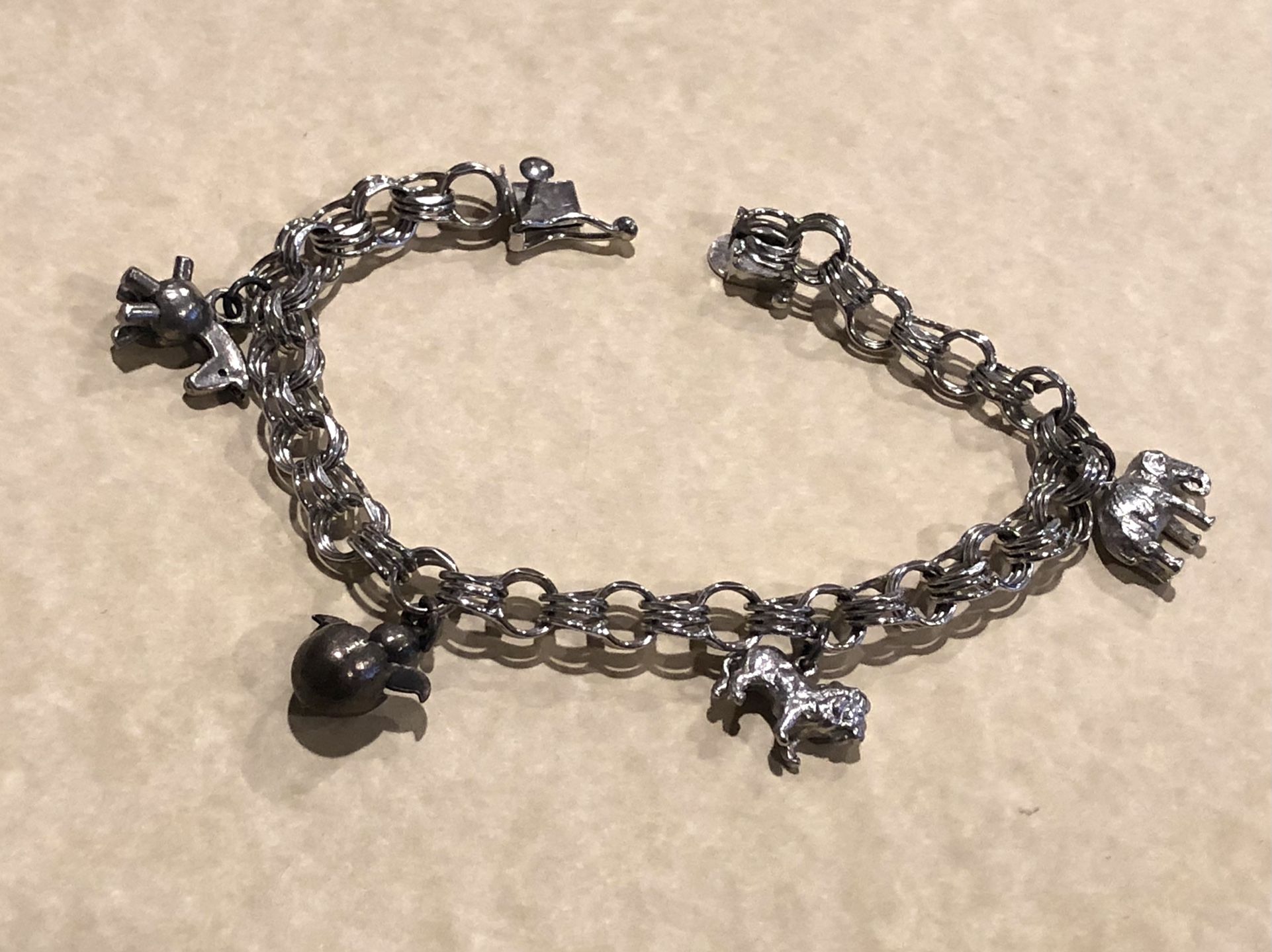 Vintage Sterling Charm Bracelet