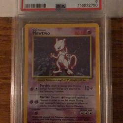 Mewtwo Base Set PSA 8