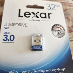 Lexar 32GB JUMPDRIVE, S45 USB 3.0 , BRAND NEW 