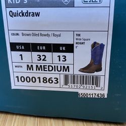 Ariat Brown boots boy size 1