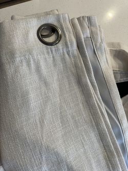 Curtains – Light Beige Room Darkening Shades.