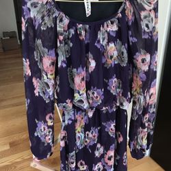 Long Sleeve Floral Dress
