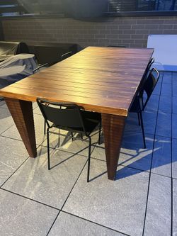 Teak CB2 Outdoor Table