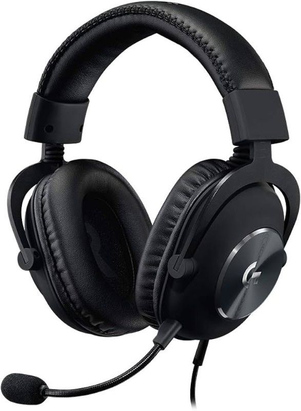 Logitech G Pro X Wired Gaming Headset: Blue VO!CE Detachable Boom Mic, DTS 7.1, 50 Mm Drivers, USB/3.5mm Aux, Spare Memory Foam Ear Pads, USB DAC & Ba