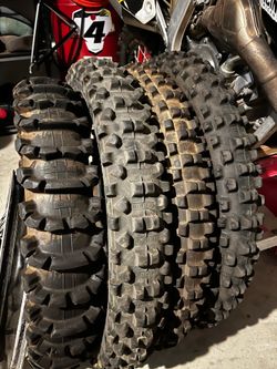 Used Dirt bike tires 21” & 18”