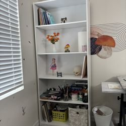 White Book Shelf - Items Not Included