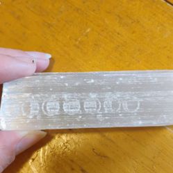 Selenite Charging Crystal With Moon Phases 