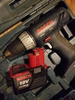 BOSCH drill and battery no charcher