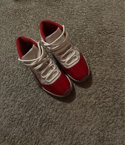Jordan brand , size 9.5 , red and whit 11s