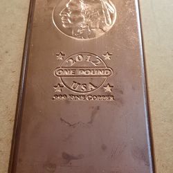 ☆  Buffalo head2012 -1 pound USA 99% copper☆