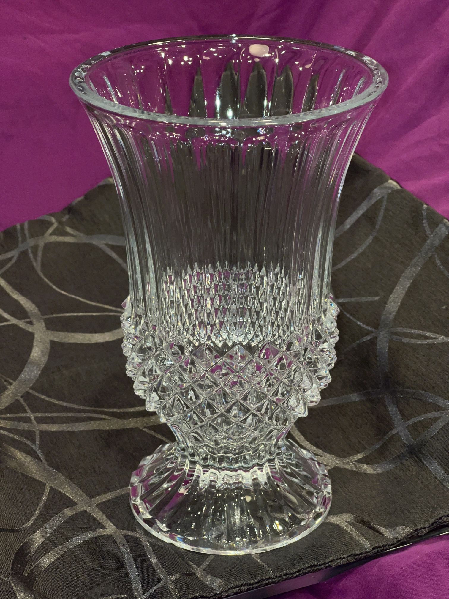 Cristal d’ arques france lead crystal vase