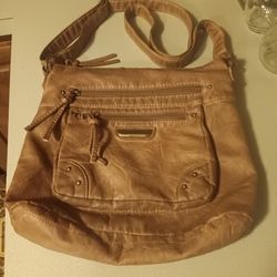 Stone Mountain Faux Leather Crossbody Handbag