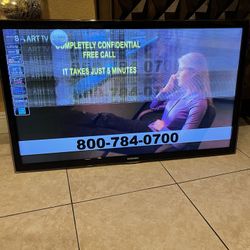 SAMSUNG 46” …Model UN46D6000…FOR PARTS ONLY (HALF OF RHE SCREEN HAS LINES AND AFTER A WHILE THEY GO AWAY)…$45