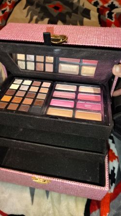 Pink Makeup Palette Set with Mirror