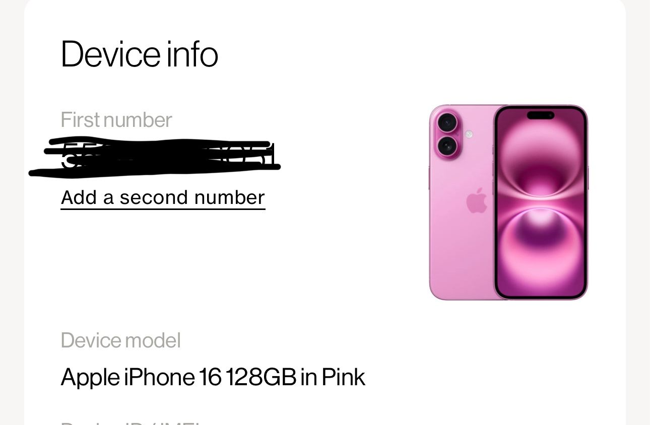 iPhone 16 Pink 128GB