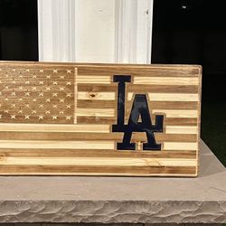 Los Angeles DODGERS American Flag