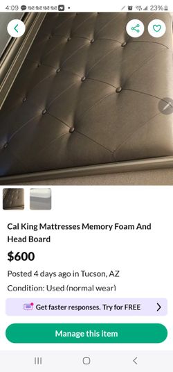 Cal King Bed Frame Complete