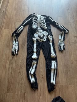 Skeleton Jumpsuit Costume- Adult S/M/L-