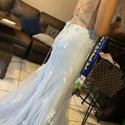 Baby Blue Prom Dress 