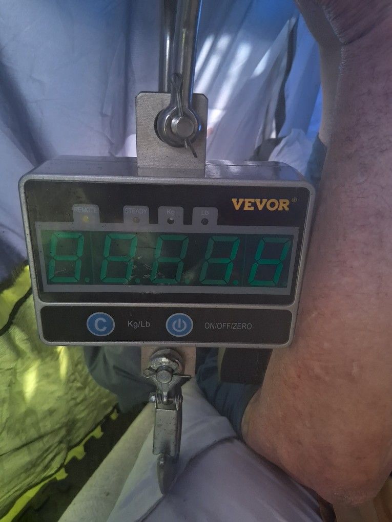 2000KG / 4400LBS 2Ton Digital Crane Scale with Remote, Industrial Heavy Duty Electronic Hanging Scale, LED Display