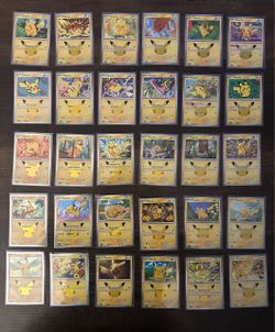 Pokémon 30th Celebration Pikachu FULL SET 1-30 Collection