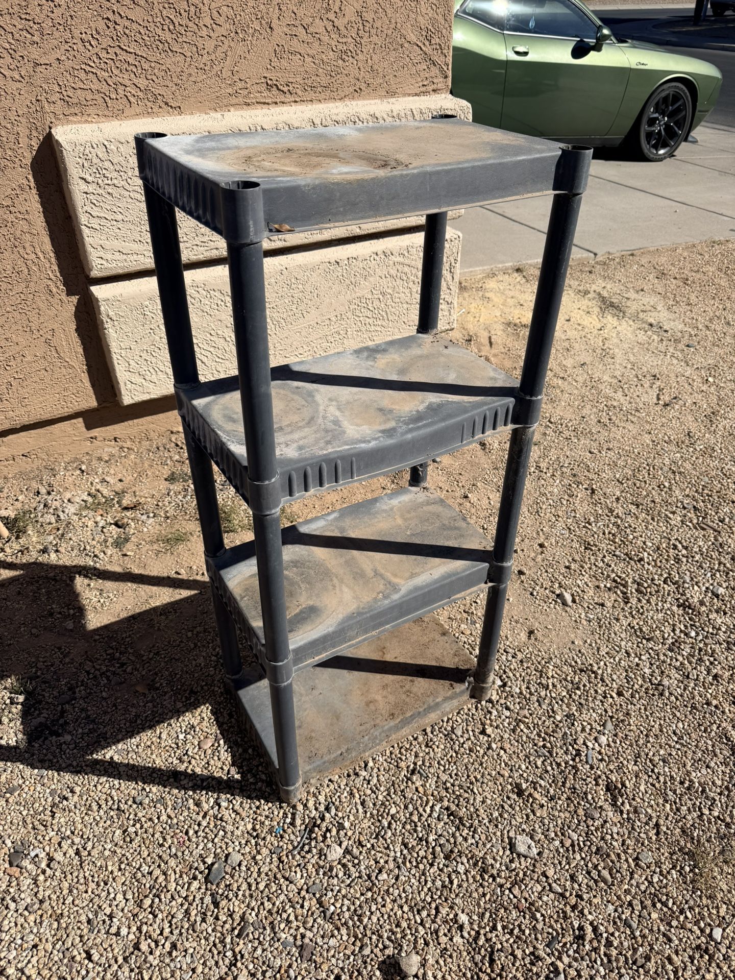 Four Level Plastic Storage Shelf (LxWxH: 22” x 13” x 48”)
